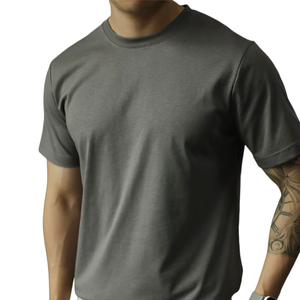 Nueva llegada personalizada hombres camisetas de manga corta de algodón personalizado camisa de gran tamaño hombres cuello redondo Regular Fit verano desgaste - Product Image 1