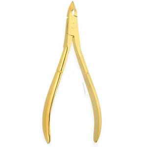 IRONCURE INDUSTRIES Herramientas de manicura y pedicura, alicates para cutículas, pinzas para uñas, cutículas de acero inoxidable, pinzas para uñas recubiertas de Color dorado - Product Image 2