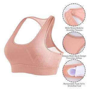Meilleure vente Soutien-gorge de sport pour femmes avec design personnalisé Soutien-gorge de sport pour femmes à usage intensif Nouveau style de soutien-gorge de sport pour femmes - Product Image 3