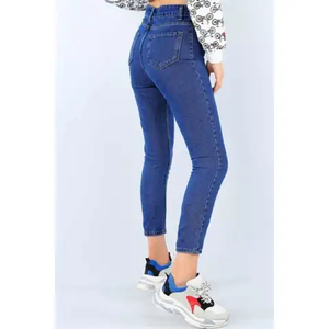 Pantalones Vaqueros de Mezclilla para Mujer, de Alta Calidad, Tendencia, Gran Venta, Ajustados, con Remaches, Ecológicos, Casuales, Alta Demanda, Bajo Precio, 100% Algodón - Product Image 2