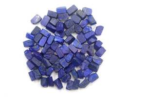 Pierre précieuse Lapis Lazuli naturelle de 25 pièces, taille de cristal de 12 à 14mm, roche métamorphique de grande valeur, brute non traitée pour la fabrication de bijoux - Product Image 3