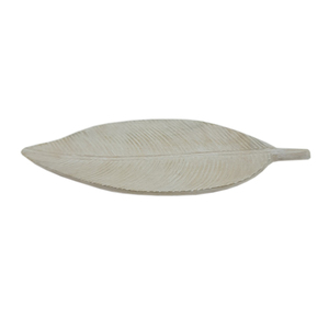 Assiette de service de couleur naturelle Assiette ronde en bois avec peinture blanche Style moderne Plats et assiettes pour cuisine et table - Product Image 6