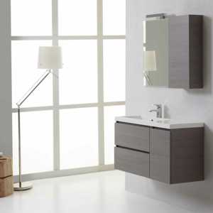 90x40 cm Miami <b>Bathroom</b> Cabinet with <b>Drawers</b> and Wall <b>Unit</b> Elegant Set for Your Modern Space - Product Image 1