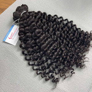 Raw Virgin <b>Curly</b> Hair Bundles Vietnamese Human Hair Natural <b>Curly</b> Weft Hair <b>Extensions</b> Wholesale - Product Image 5
