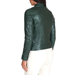 Veste en cuir pour femmes élégantes vente en gros de vestes en cuir pour femmes au look chic et durables de haute qualité - Product Image 3