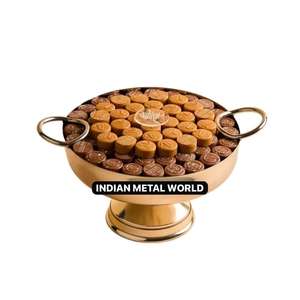 Admirable Design Argent Et Or Couleur Chocolat Bol De Service Dessert Affichage Biscuits Bougies Bol De Service Par Indian Metal World - Product Image 5