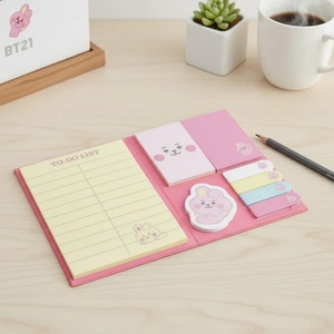 Papeterie créative Kawaii Bt21 baby, notes autocollantes Kpop, carnet pliable multifonctionnel - 12246 - Product Image 3