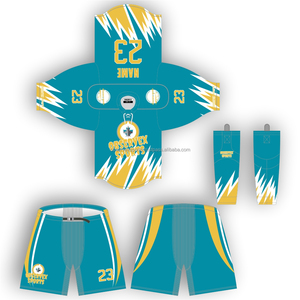 Tenue de Hockey sur Glace Nouvelle Arrivée Professionnelle Respirante Séchage Rapide Sans Coutures Couleur Unie Logo Personnalisé Ensemble Service OEM Personnalisable - Product Image 4