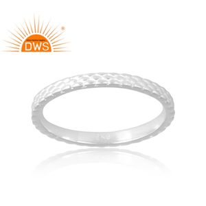 Nuevo diseño de tendencia, anillo de banda de Plata de Ley 925 para mujer, joyería personalizada para mujer, regalo para ella. - Product Image 1