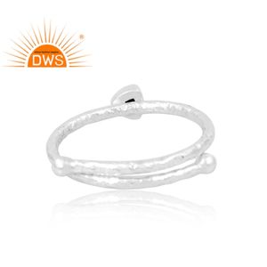 Anillo de Plata de Ley 925 con Piedra Preciosa Natural de Espina Negra, Joyería Personalizada para Mujer, Regalo para Ella, Joyería a Medida - Product Image 2