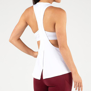 Camisetas sin mangas de alta calidad para mujer, camisetas sin mangas deportivas con logotipo OEM y bordado personalizado para mujer - Product Image 2