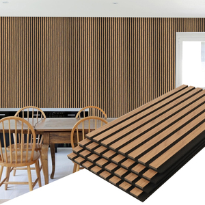 Panel Acústico de Pared, Listones de Madera MDF con Fieltro, Paneles Decorativos Absorbentes de Sonido para Espacios Comerciales, Salas de Juego, Estudios y Oficinas - Product Image 3