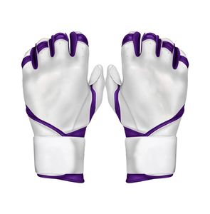 Full <b>Wrap</b> Wholesale Baseball Batting Gloves Custom Logo Design Baseball Gloves Men's Baseball Leather Softball Wholesale Gloves - Product Image 3