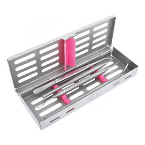 4 Piezas de Instrumentos Dentales Manuales de Resina con Puntas Azules, Herramientas de Restauración Cosmética, Limpieza y Obturación con Casete de SurgiRight - Product Image 4