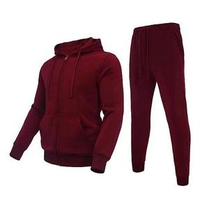 Venta al por mayor chándal 100% algodón logotipo personalizado ropa deportiva chándal entrenamiento Fitness polar sudadera y pantalones de chándal conjuntos de Jogger - Product Image 5