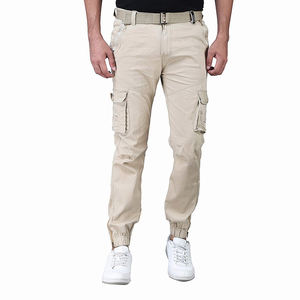 Pantalon Cargo multi-poches pour garçons en couleur noire Regular Fit Hunting Wear Pantalon Cargo confortable pour homme - Product Image 1