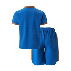 Venta caliente Activewear & Fitness Wear Polo Shirt & Shorts Set Sports Workout Polo Shirts con pantalones cortos a juego - Product Image 2