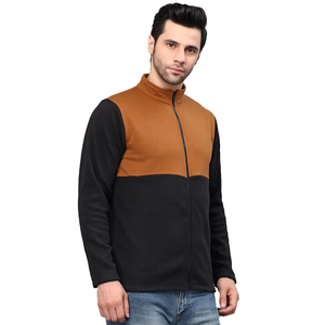 Chaqueta polar con cremallera completa para hombre de temporada de invierno directa de fábrica precio al por mayor sólido grueso y barato - Product Image 4
