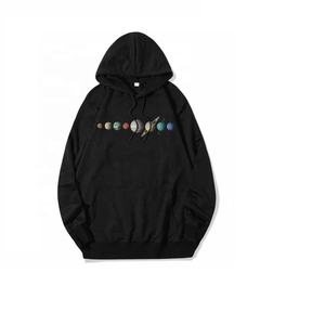 Couleur noire Qualité supérieure quantité minimale de commande bas Nouveau design 100% Sweats à capuche surdimensionnés en coton polaire pour unisexe. - Product Image 1