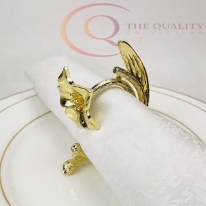 Anneaux de serviette en métal de luxe pour table à manger, design moderne élégant pour mariages, événements, arrangements de dîner raffinés - Product Image 6