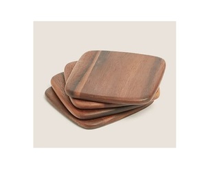 Fabulous Design Wooden <b>Coaster</b> <b>With</b> <b>Holder</b> <b>Set</b> of Six Amazing Quality Tableware Centerpiece Hot Selling Product - Product Image 2