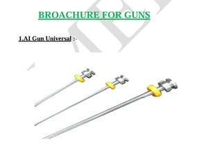 ปืนผสมเทียมสัตวแพทย์สแตนเลสอุปกรณ์สำหรับเลี้ยงสัตว์และปศุสัตว์ - Product Image 3