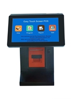 Caja Registradora Económica E86D Plug and Play, Caja Registradora Todo en Uno con Pantalla Táctil, Impresora Integrada y Software en Inglés