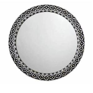Unique Round Designer Bone Inlay <b>Mirror</b> Perfect For Modern Vintage Boho Chic Home Decor And Wall Display Uses From India - Product Image 4