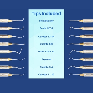 Juego de Herramientas Dentales de Acero Inoxidable Premium Debonairii, Juego de Instrumentos de Limpieza Manual en Caja, 10 Piezas con Agarre Ergonómico, Certificación CCC - Product Image 3