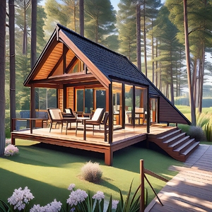 แผงแซนวิชสไตล์ทันสมัยบ้านสำเร็จรูปห้องนอนห้องครัวห้องน้ำห้องนั่งเล่นกันน้ำป่าบ้านโรงแรมรีสอร์ท - Product Image 2