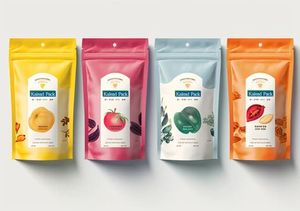 Sac en plastique imprimé personnalisé avec fenêtre à fermeture éclair pour collation gelée de pépites de chocolat aux fruits secs - Product Image 4