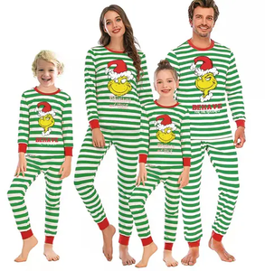Wholesale <b>Christmas</b> <b>Pajama</b> Sleepwear Suit Family Loungewear Print Pattern <b>Pajama</b> Sets - Product Image 2