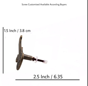 Boutons de guitare antiques faits à la main en laiton de fonte pour la poignée d'armoire de tiroir tire dans la chambre cuisine salle à manger armoire pour une utilisation de commode - Product Image 3