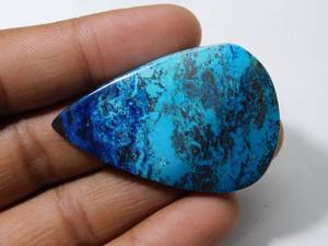 Piedras curativas 100% piedras preciosas de azurita con forma de corte de pera genuina bellamente pulidas naturales para uso de joyería a precio de fábrica - Product Image 2