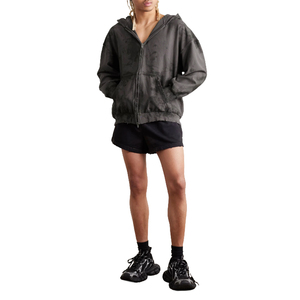 เสื้อฮู้ดแบบรูดซิปใส่ได้ทั้งชายและหญิงเสื้อสเวตเชิ้ตขนแกะลำลองมีกระเป๋าจิงโจ้มีโลโก้ตามสั่ง - Product Image 4