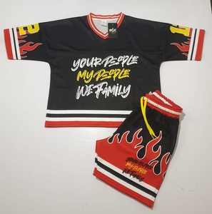 เสื้อครอปไซส์ใหญ่สำหรับผู้ชายเสื้อครอปทรงหลวมพิมพ์โลโก้เสื้อตาข่ายใส่เล่นฟุตบอลแบบลำลอง - Product Image 6