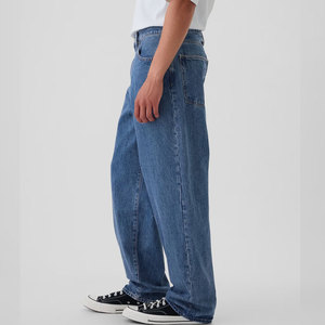 Unisex Eco-Friendly Breathable Cotton Baggy Pants Custom Colors Logo Available for Wholesale Streetwear Boutiques Urban Fashion - Product Image 3
