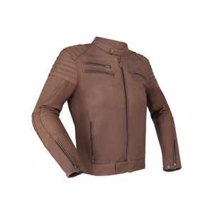 Charleston hommes peau de vache/kangourou perforé piste/équitation moto cuir course veste/Chaqueta CE rembourré, toutes tailles et couleurs - Product Image 1