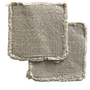 Sous-verre en lin de meilleure qualité, décoration de table carrée moderne faite à la main, sous-verre en lin et prix de gros - Product Image 1