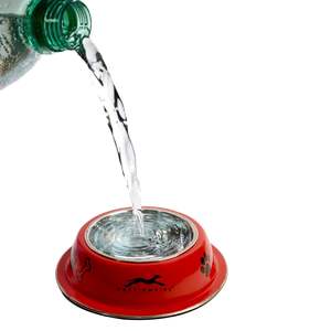 Factory Supplied Portable Non-Slip Stainless Steel <b>Dog</b> Feeding Dish Anti-Skid Rubber Bottom Dishwasher Safe Detachable Design - Product Image 1