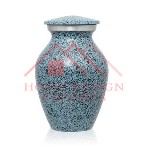 Nickel And White Finished Handmade Aluminum Metal Urns Vase - Product Image 5