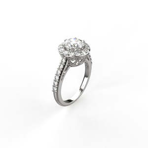 Anillo de Compromiso de Plata de Ley con Solitario de 1.50 Quilates - Product Image 1