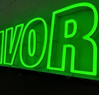 Logo néon en acrylique led personnalisé led couleur motif canal lettre signe illuminé led