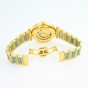 Reloj Mecánico Automático GEZFEEL Diseño Clásico GFL-Z1223G para Hombre y Mujer, Reloj de Jade de Lujo, Certificado por el Fabricante - Product Image 5