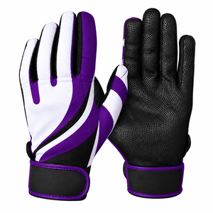 Guantes de Bateo de Béisbol de Cuero Personalizables de Alta Calidad con Cierre de Soporte para la Muñeca, Transpirables y Ligeros - Product Image 4