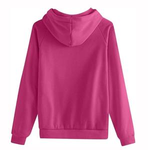 ชุดวอร์มผู้หญิงแบบลำลองมีฮู้ดเข้ารูปสีพื้นพิมพ์โลโก้แบบกำหนดเองน้ำหนักเบาระบายอากาศได้ดีแห้งเร็ว - Product Image 6