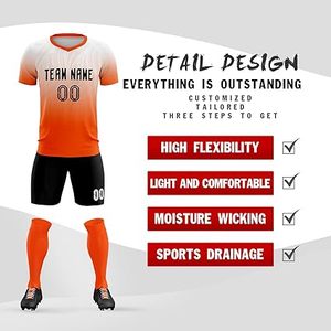 Customizable Soccer Uniform Set-100% Cotton Quick Dry Unisex Adult Sizes - Product Image 6