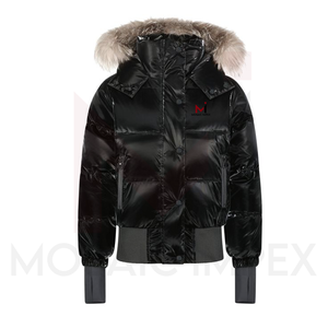 Mosaic Impex, chaqueta de plumón azul de Invierno para mujer, acolchada con cremallera, cortavientos, nuevo diseño, abrigo de tela estampado, forro de nailon - Product Image 3