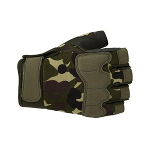 Hot Selling Breathable Lightweight Cotton Waterproof Adjustable Wrist Strap Non-Slip Half Finger Safety Unisex Pull-On Gloves - Product Image 5