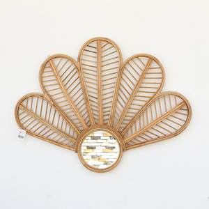 Espejo de pared de ratán para decoración de la sala de estar, espejo de maquillaje, varios espejos - Product Image 5